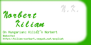 norbert kilian business card